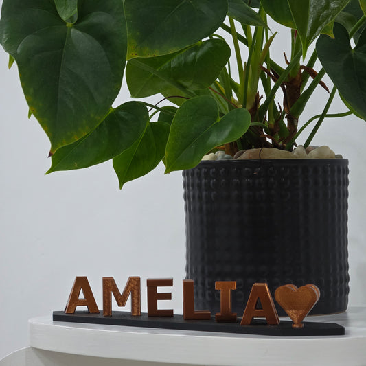 Custom Illusion Name Sign | Personalised Valentine’s Gift for Him & Her | Unique Couples Name Art