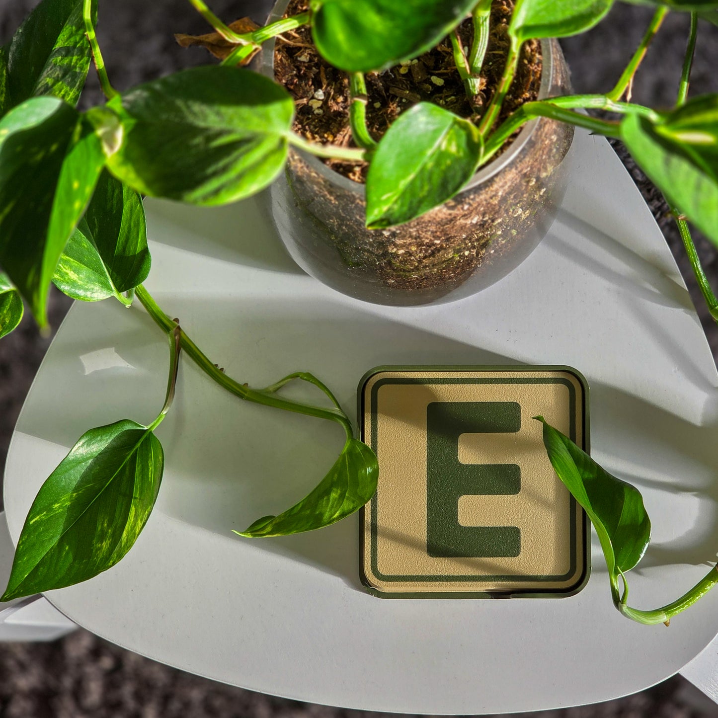 LetterLink Coaster Set - Personalised Square Letter Coasters