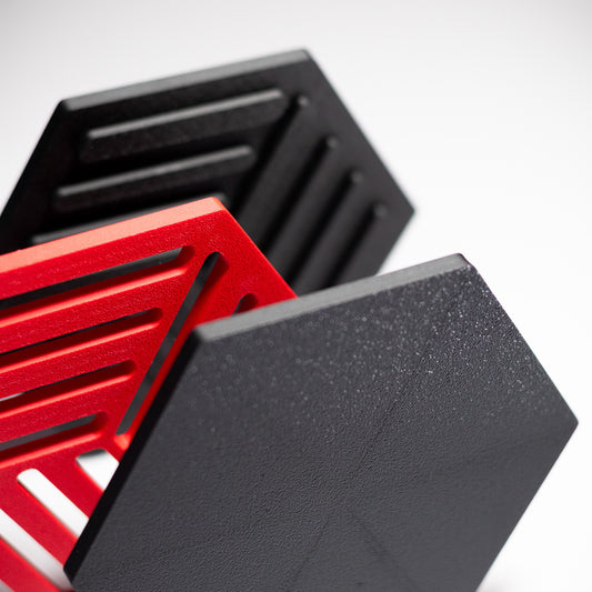 Hexagonal Interlocking Coaster Set – Space-Saving & Stylish