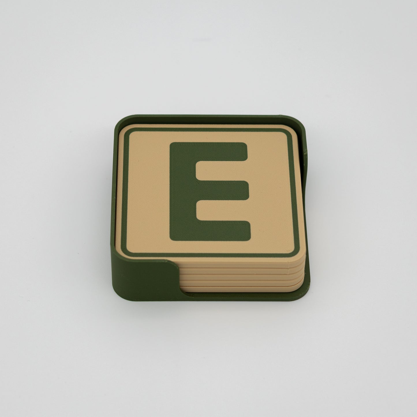 LetterLink Coaster Set - Personalised Square Letter Coasters