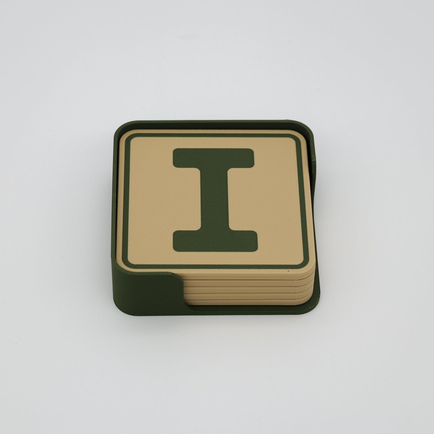 LetterLink Coaster Set - Personalised Square Letter Coasters