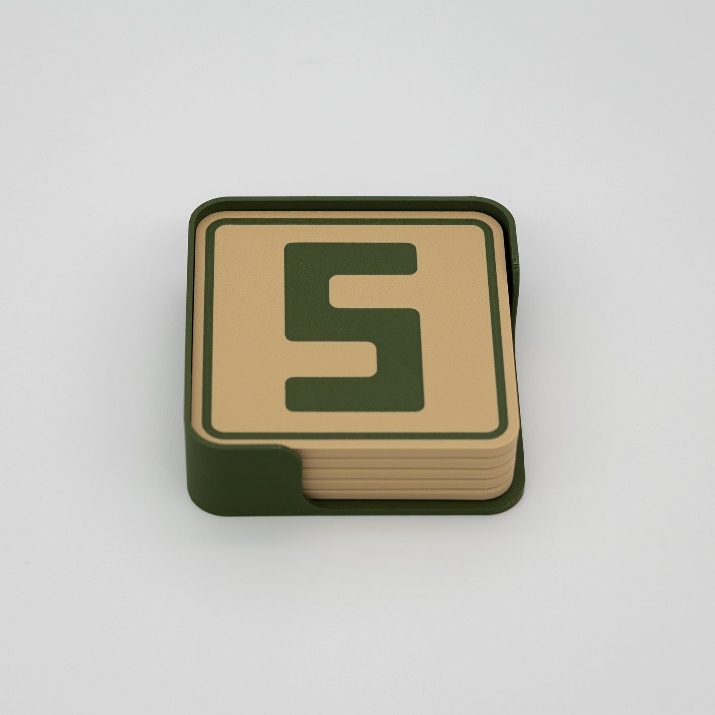 LetterLink Coaster Set - Personalised Square Letter Coasters