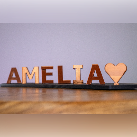 Custom Illusion Name Sign | Personalised Valentine’s Gift for Him & Her | Unique Couples Name Art